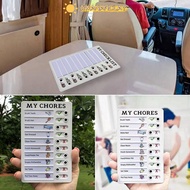 JIWANARCLAY Self-discipline Punch Card My Chores Reusable Student Planning Board