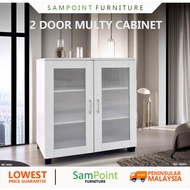🔥PROMOSI HANGAT🔥SamPoint Rak Simpanan / Kabinet Display / Almari Paparan 2 Pintu / Kabinet Paparan |