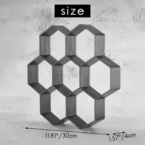 ABDR-DIY Patio Walk Maker Stepping Stone Concrete Paver Mold Reusable Path Maker Mold Garden Paving 