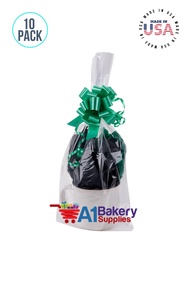 A1 Bakery Supplies Morepack Large Cello/Cellophane Bags,27 x 35 Inches Clear Basket Bags BOPP Plasti
