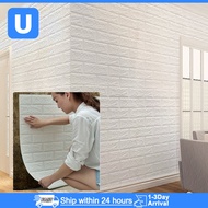 3D DIY Self Adhesive Sticker Brick Foam Wallpaper PE Foam Wallpaper Wall Sticker Paper