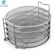 High Quality Stainless Steel Dehydration Rack for Air Fryer 5 Layers Easy to Use