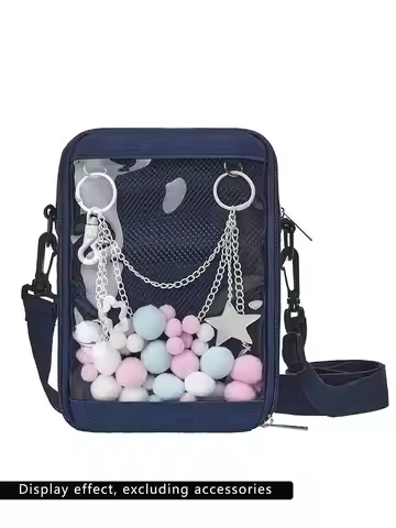 Ita Bag DIY Transparent Crossbody Anime Pins Bag Shoulder Messenger Itabag Comic Anime Satchels