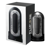 TENGA - [史上最強電動飛機杯！] FLIP 0 (ZERO) 電動版 [緊致黑色] - 重複使用型｜自慰杯 飛機杯