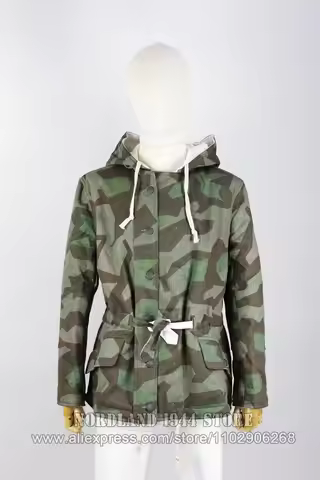 Reproduction Cosplay German Splinter Pattern Camouflage Reversible Winter Parka Nordland 1944