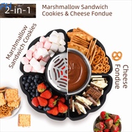 FENGHA Smores Kit, 2 In 1 Electric Electric S'mores Maker, Roasting Forks Tabletop Heated Bowl Flame
