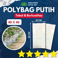 White Polybag 40 x 40 Polybag Chili Polybag Hydroponic Polybag per piece
