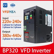 220v Single Phase to 380v 3 Phase VFD Inverter 0.75-11kw AC Drive Frequency Inverter Converter Varia