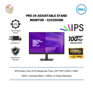 Dell Pro 24 Adjustable Stand Monitor - E2425HSM (1920x1080, FHD, IPS, 100Hz, VGA/ HDMI/ DP, 3yrs)
