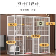 Cat cage Large Square Tube Cat Cage Cat House Cat Shelter Cat Villa Breeding Cage for Kittens and Ad