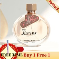 LONKOOM Minyak Wangi Paris Lover EDP Female Perfume Valentines Gift Floral-Fruity Fragrance Spray (1