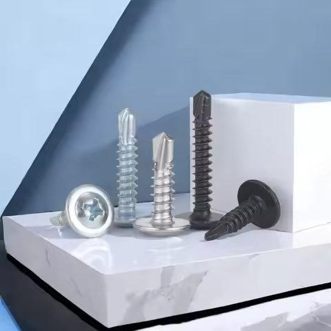 50Pcs #8 Phillips Truss Head Self Drilling Tek Screw Zinc Oxide Sheet Metal Screws Fast Self Tapping