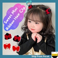 AIDA 2pc Hair Claw Bowknot Mini Jaw Clip Princess Cat Ear Love Ribbon Children Headdress Hair Pin 新年