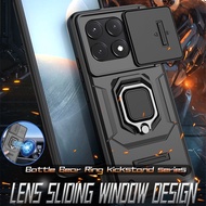 Vỏ điện thoại cho POCO C61 C75 F6 M6 X7 X6 Pro Neo trường hợp kiểu áo giáp chống sốc trượt ống kính