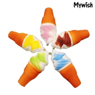 [mywish]Jumbo Squishy 10cm Ice Cream Cone Slow Rising Kids Toy Soft Phone Hanging Decor