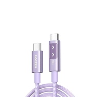 UGREEN Uno Nylon Type C to C Data Cable 100W 5A 1M Purple Super Fast Charging 65092