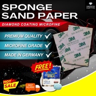 Diamond Coating 3M Sponge Sand Paper (Microfine Grade) Sandpaper Sanding Sponge
