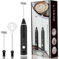 USB Speed Adjustable Milk Frother / 3 Speed / Rachargeable / Handheld Electric Foam Maker Mixer Crea