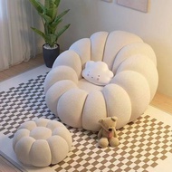 Lazy sofa Couch Lounge Mute Chair Armchair Small Pumpkin chair Living Room Bedroom Bean Bag Cover With Filling懒人沙发