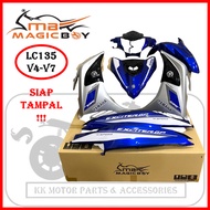 MAGICBOY MAGIC BOY COVERSET LC135 135LC V4-V7 BIRU GP / EXCITER GP (8) 2015 / SILVER BLUE EXCITER