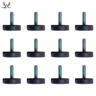 M6 Thread 25mm Dia M8 Thread 30mm Dia Black Furniture Adjustable Screw Leveling Feet ZDVS-MY