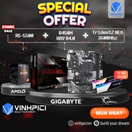 AMD COMBO Computer Set (R5 5500 + B450M HDV R4.0 + Trident Z NEO 3600MHz 32GB 16GBx2)