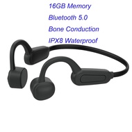 003 Wireless MP3 Player 16GB Bone Conduction Bluetooth Headset Waterproof IPX8 Swimming Outdoor Sports Headphone Music Player