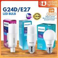 [SIRIM] PHILIPS E27 G24d LED Bulb Ultra Bright Lampu LED Lampu Pasar Malam Light Bulb LED Mentol Lampu Rumah Stick LED