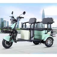3 Wheel Tricycle 4 Seater Comfortable Bicycle Large Seat Storage