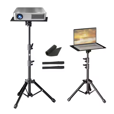 SH 90/125/CM Projector Tripod Stand With Trays Laptop Tripod Portable Projector Floor Stand Adjustab
