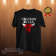 TSHIRT T-SHIRTS SHORT SLEEVES O-NECK BASKETBALL CHICAGO BULLS 4 QUALITY DISTRO BESTSELLER