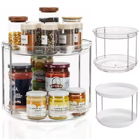 2026 Latest Model Bamboo Kitchen Storage Rack Multi-layer Spice Holder Shelf Modern Simplicity Desig