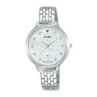 ALBA Philippines Fashion AH7X05X1 Ladies' Watch,White Dial, Stainless Steel Case  and Side Wrapped B