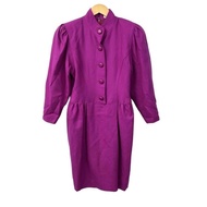 Oscar de la Renta Dress purple Knee-length Women Shoulder pads Direct from Japan Secondhand