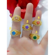 24k Crystal Plated Ring + 24k Gold Plated