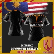 [READY STOCK] FAZZ  HM03 - HARIMAU MALAYA TEAM MALAYSIA BLACK JERSEY