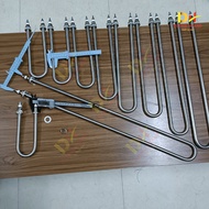SINGLE U heat bar for pho pot, porridge pot, steamer 220v/500w/700w/1kw/1.5kw/2kw/2.5kw/3kw 304 stai
