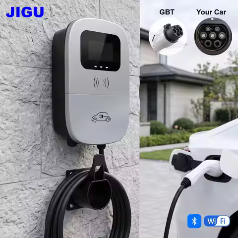 JIGU 7KW 32A GBT Electric Vehicle Charging Station EV Charger Car Charger For Electric Car Wallbox w