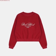 Badblood Classic Letter Logo Crewneck Sweater - Red