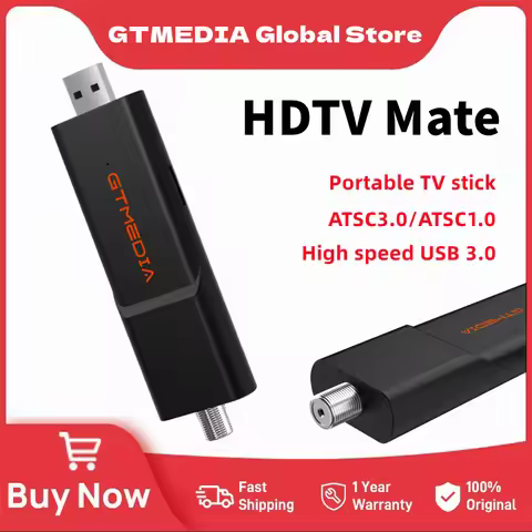 GTMEDIA ATSC TV Stick Ultra HD USB Tuner Stick Support Android 9 Devices Portable TV Dongle Compatib