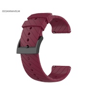 oc 24mm Replacement Silicone Universal Watchband Smart Watch Strap for Suunto 9