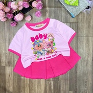 Set of girls' dresses, cute babytree dresses for children to go to school and go out, made of cool c