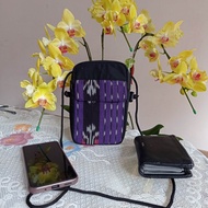 Tas Selempang Kain Tenun Mini Pouch Hp Tenun