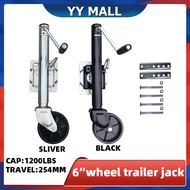 ล้อหน้าเทรลเลอร์ ขนาด 1200 ปอนด์ แบบล้อเดี่ยว TRAILER JACK 1200 LBS/Front wheel trailer size 1200 po