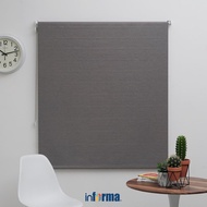 Informa 60X160 cm Roller Blind Textured - Grey Window Roller Blinds Aesthetic Roller Window Covering