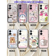 Vivo Y36 / Y78 / Y78 5G TPU case with square border printed cute, cute, doraemon, capybara