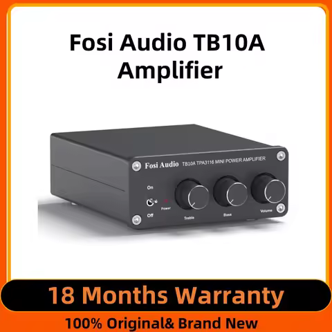 Fosi Audio TPA3116D2 Stereo Amplifier Receiver 2 Channel Mini HiFi Power Amplifier Audio For Home Sp