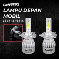 TaffLED Car Headlights COB LED Headlamp H4 Cool White 2 PCS - C6 - White - OMRSD9WH