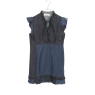 COACH 牛仔迷你連身裙 75808 棉質海軍藍 4 碼 二手女款