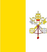 magFlags Large Flag Vatican City - 2001 version - 3to2 | Vatican City set in a 2 to 3 rectangle for